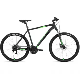 Велосипед горный Forward APACHE 27.5" 2.2 S Disc, алюм. (27, 5", 21 ск., рост 17") синий/зеленый
