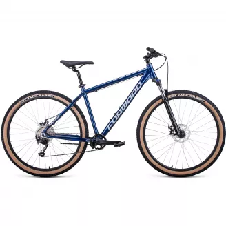 Велосипед горный Forward BURAN 29" 2.0 Disc, алюм. (29", 9 ск., рост 19") синий/серебристый