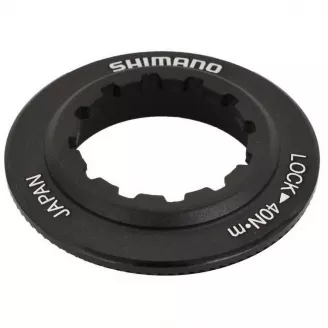 Локринг (гайка) для фиксации тормозного диска Shimano с внутренними шлицами