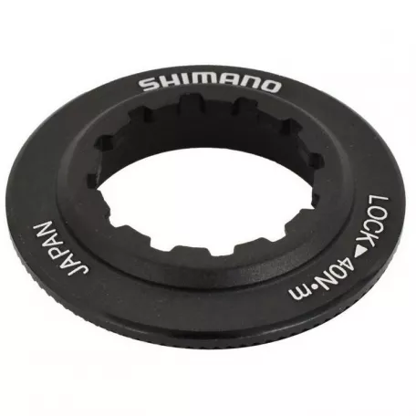 Локринг (гайка) для фиксации тормозного диска Shimano с внутренними шлицами