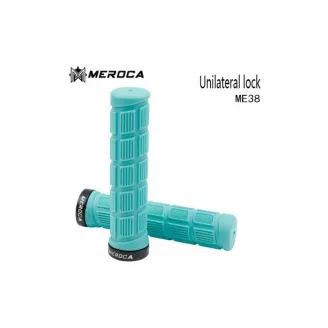 Грипсы MEROCA, ME38, 1 зажим, 135 мм, цвет бирюзовый