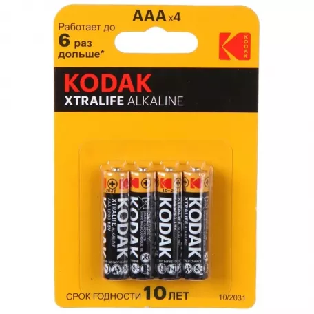 Батарейка ААА (LR03), Kodak Extralife, алкалиновая