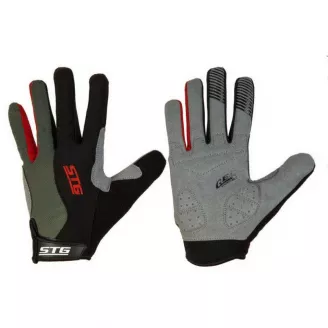 Перчатки STG мод.806, с длин. пальц., размер M, цвет черно-красн.
