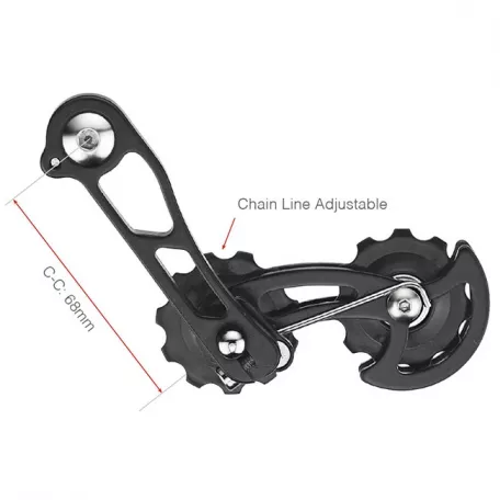 Натяжитель цепи Mr. Control, SSP-12US-1(68), 19T-20T, черный Натяжитель цепи Mr. Control, SSP-12US-1(68), 19T-20T, черный