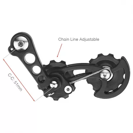 Натяжитель цепи Mr. Control, SSP-12US-1(51), 16T-18T, черный Натяжитель цепи Mr. Control, SSP-12US-1(51), 16T-18T, черный