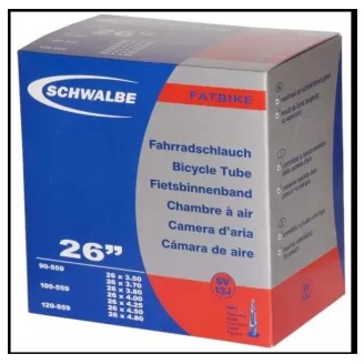 Камера 26" x 3.50-4.80 (90/120-559) Fatbike FV 40mm, Schwalbe, BOX