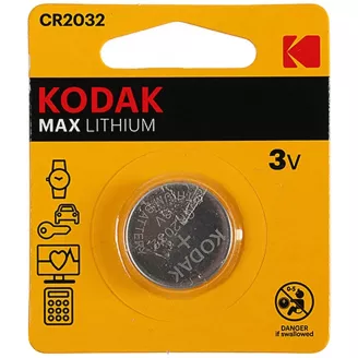 Батарейка CR2032, Kodak MAX Lithium, литиевая