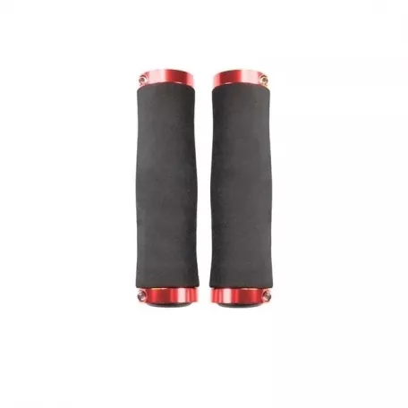 Грипсы (ручки на руль) Haiwei HW145210, длина 135 мм, чёрно-красные