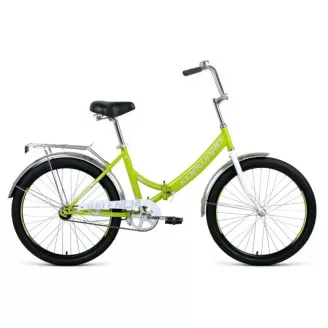 Велосипед складной Forward Valencia 24 1.0 (24", 1 ск.) зелёный/серый