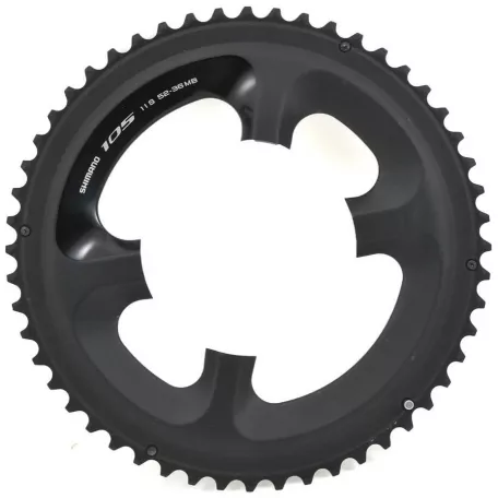 Звезда передняя Shimano 105, для FC-5800, 52Т, 4 отв, 11 ск, 52T-MB для 52-36T, цв. черн. Звезда передняя Shimano 105, для FC-5800, 52Т, 4 отв, 11 ск, 52T-MB для 52-36T, цв. черн.