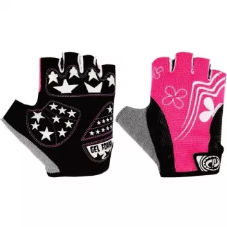 Перчатки JAFFSON SCG 47-0122 S (чёрный, белый, розовый)