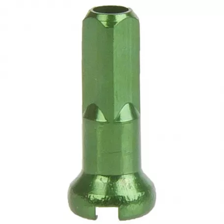 Ниппель, CNSPOKE, р-р 2x12 мм, 14G, алюминиевый, цвет изумрудно-зеленый