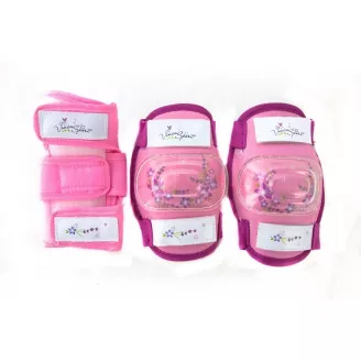 Комплект защиты, Vinca Sport VP 32, детский, р-р XS, цвет розовый