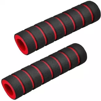 Грипсы Hualong HL-GR24, длина 120 мм, поролоновые, чёрно-красные