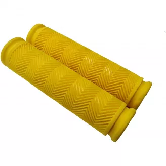 Грипсы резиновые 088, длина 125 мм, цвет жёлтый