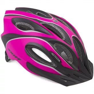 Шлем, AUTHOR Skiff 191, 52-58см, 14отв. INMOLD, цвет розовый, черный