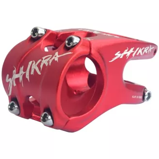 Вынос руля SHIKRA, A-head, 28.6 х 31.8-35 х 50 мм, -12°, AL, красный