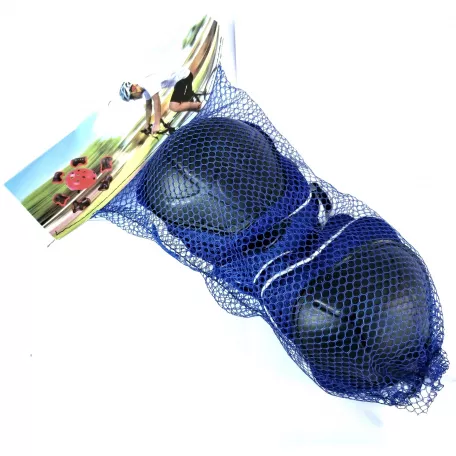 Комплект защиты (наколенник, налокотник, наладонник) для детей от 4 до 14 лет, YANJUN YJ-002, цвет черный/синий