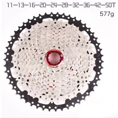 Задние звёзды "кассета" для велосипеда BOLANY, 10 скоростей, от 11 до 50 зубов, серебристо-чёрная