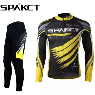 Велоформа SPKCT штаны, футболка с длин. рук. черно-желтая, XL