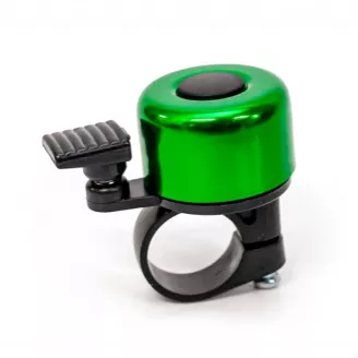 Звонок велосипедный "молоток", диаметр 35 мм, цвет черный/зеленый
