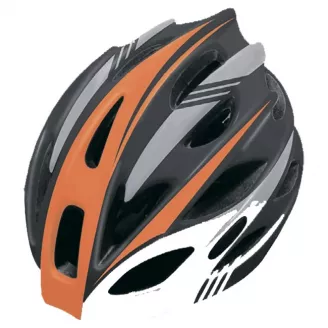 Шлем велосипедный Cigna WT-016 (чёрный, оранжевый, серый, 57-61см)
