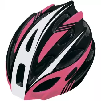 Шлем велосипедный Cigna WT-016 (чёрный, розовый, белый, 57-61см)
