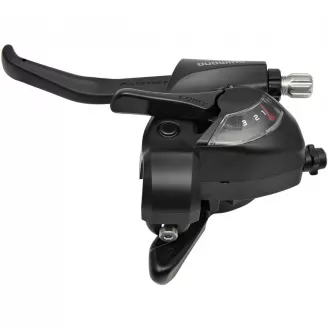 Манетка/тормозная ручка Shimano Tourney, ST-EF41, 3 ск, черная, 1800 мм трос
