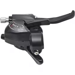 Манетка/тормозная ручка Shimano Tourney, ST-EF41, 6 ск, черная, 2050 мм трос
