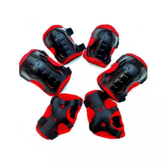Комплект защиты YANJUN YJ-028, цвет черный/красный