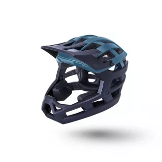 Шлем Full Face ENDURO/MTB,  Invader 2.0, 35 отв. LDL, NF, CF,  мат/ синий/черн. L-XXL 59-64см KALI