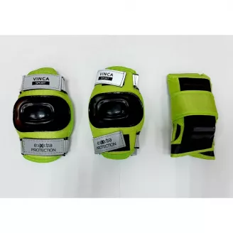 Комплект защиты детский Night Vision (наколенник, налокотник, наладонник), размер XS,  Vinca Sport