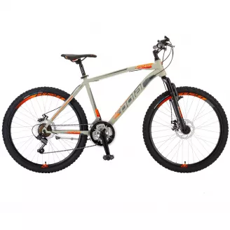 Велосипед горный POLAR WIZARD 2.0 (серебро-оранжевый) размер ХXL